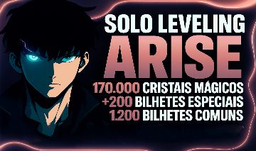 Solo Leveling ARISE Contas 180K Stones + SSRs Bônus