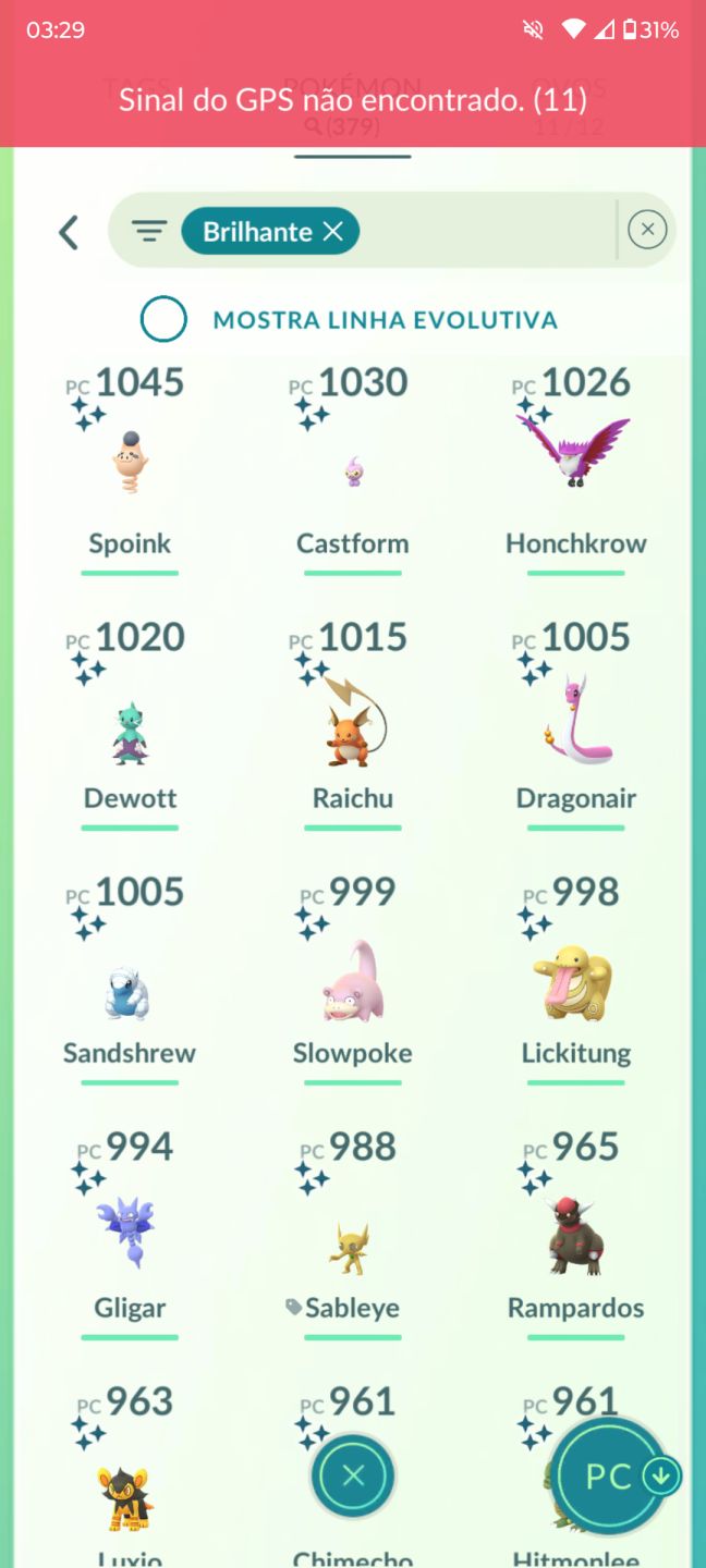 CONTA POKÉMON GO DE 2021 COM MUITOS SHINY