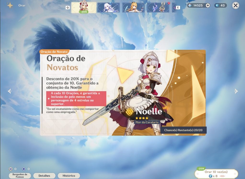 Conta Genshin Impact América Ar25 + 14.525 Primogems + 130 Pulls