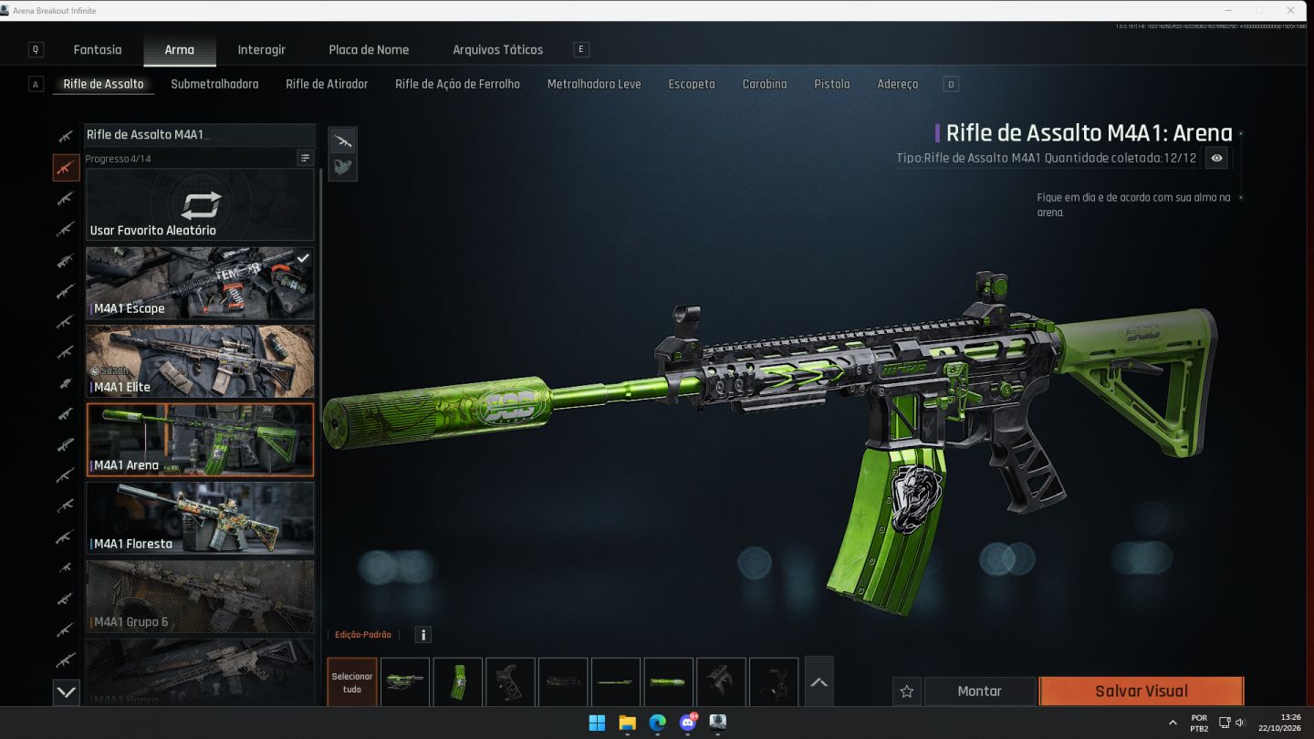 CONTA ARENA BREAKOUT | ABI | SKINS RARAS | EVITA | HK EVITA | S0 | REFJAO