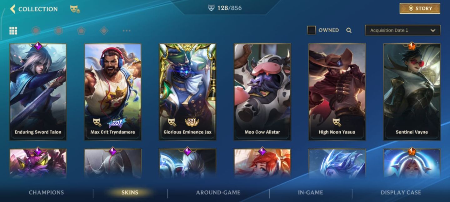 Conta Wild Rift 128 skin