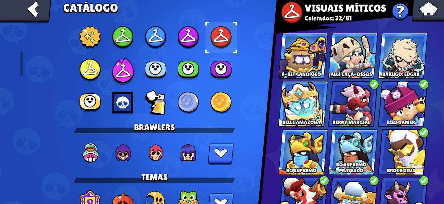Conta de brawl stars full brawlers, 1x pro pass.