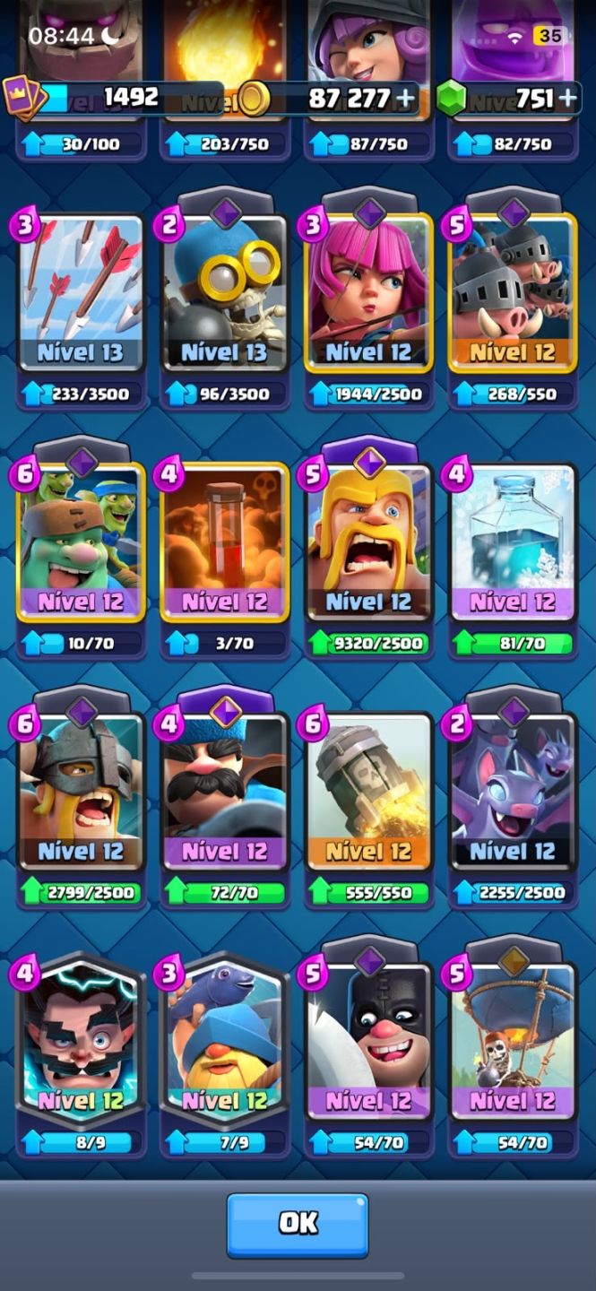 CONTA CLASH ROYALE 9600 TROFÉUS!