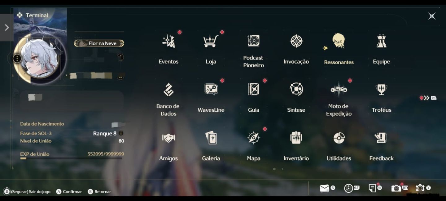 CONTA PERFEITA WUTHERING WAVES 24 PERSONAGENS T5 E 16 ARMAS 5 ESTRELAS