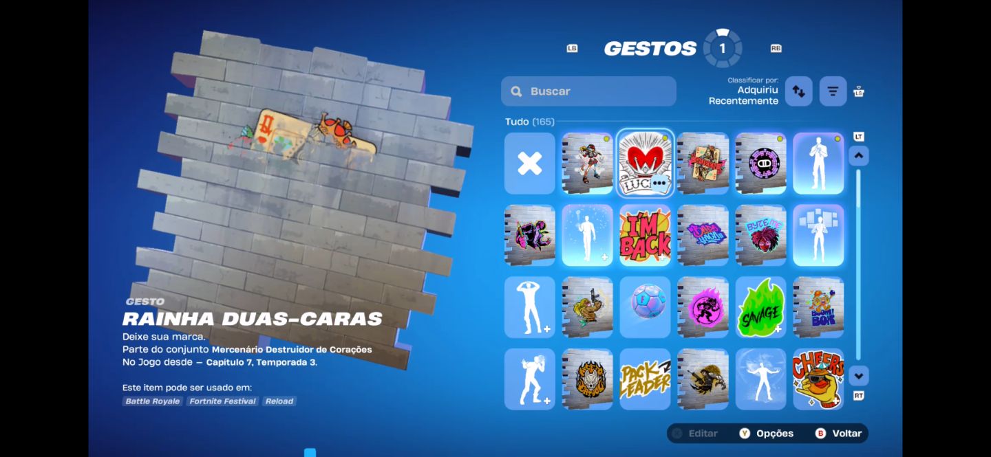 Conta fortnite - 63 skins
