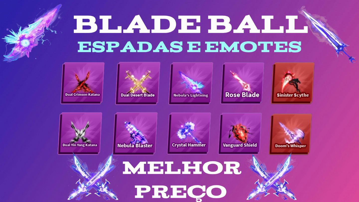 [PROMOÇÃO] BLADE BALL | TOKENS | DUAL | SETS | LIMITEDS | EMOTES | Roblox |Robux