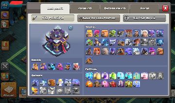 Conta Clash of Clans CV15 | Heróis bons | Tropas e feitiços evoluídos