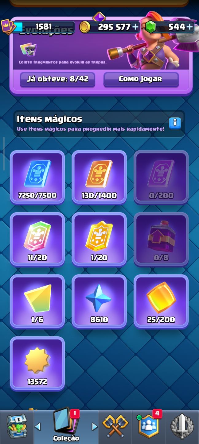Clash Royale maior campeão 14k de troféus emotes raros