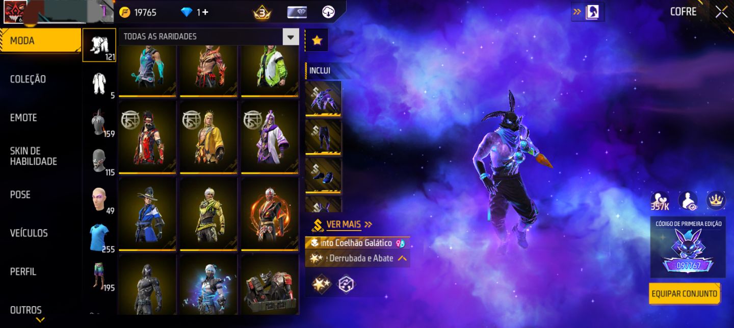 Conta de free fire batata e gemada para apostadore