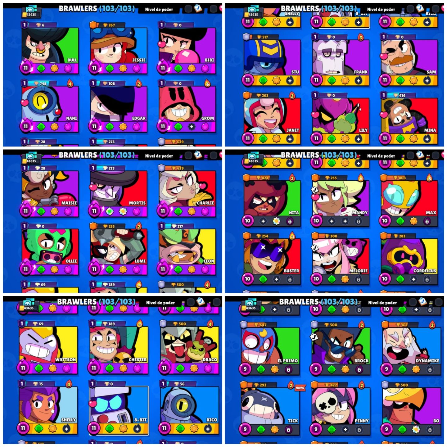 CONTA BRAWL STARS COM 8 BIT VIRUS E ANTIVIRUS