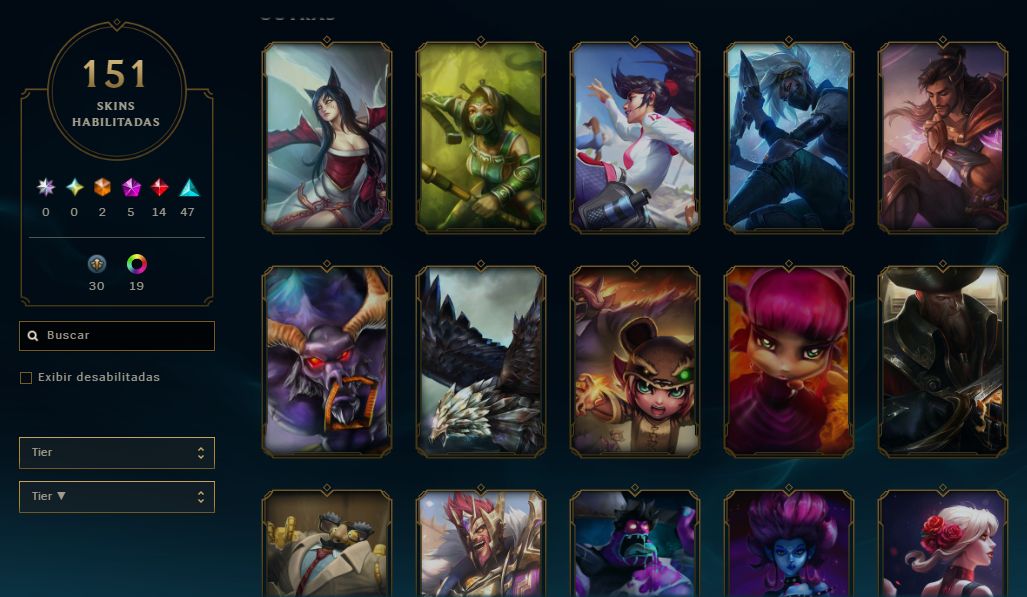 CONTA LOL - LV 242 - BANDEIRA PRAIAS PECAMINOSAS - SKINS 151