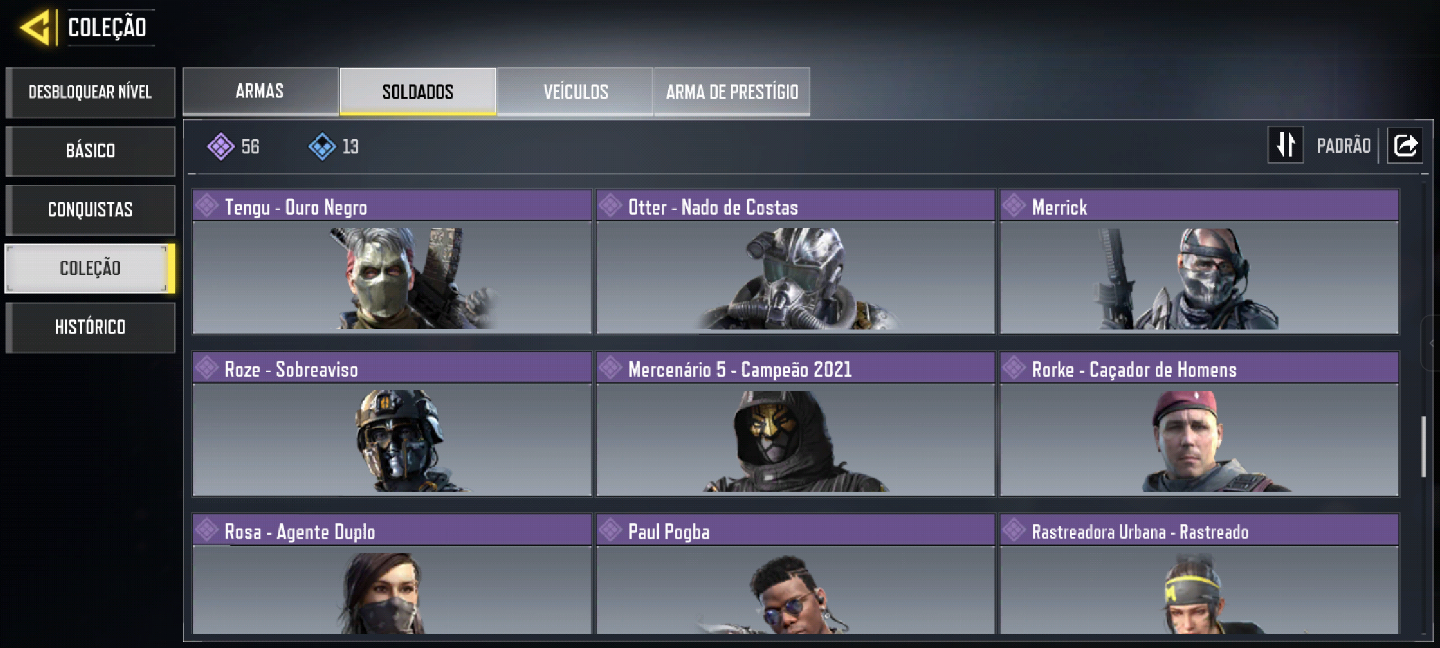 CONTA CODM - FULL ACESSO - NEYMAR JR- ARMA LENDÁRIA- 115 ARMAS ÉPICAS - 60 SKINS