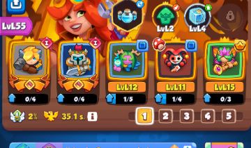 CONTA RUSH ROYALE INQUISIDORA R1, ESTATUA R1, VARIOS LVL 15, 7 MILHOES DE OURO
