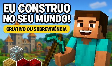 Serviços de Minecraft - Construções - Minerações - Farms