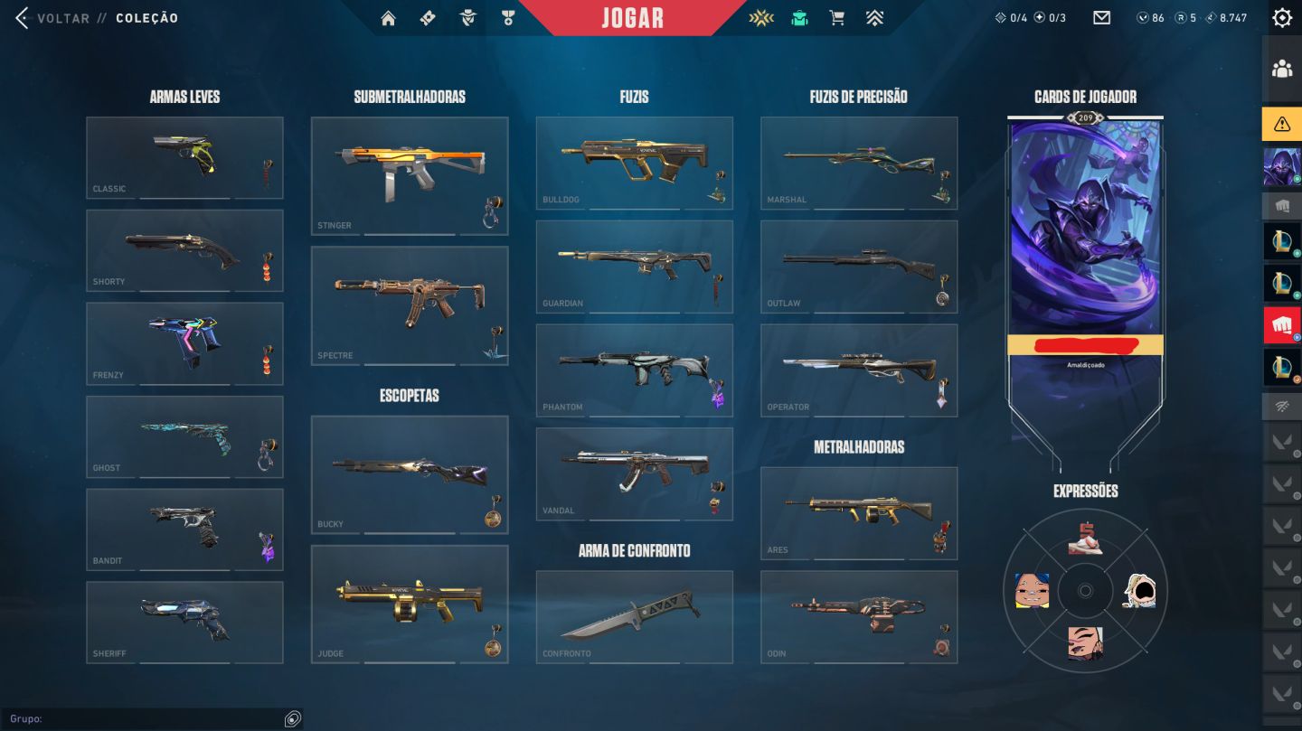 CONTA VALORANT E LOL - 3K GASTOS - MUITAS SKINS