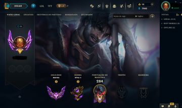 CONTA MESTRE 62% DE WR + SKINS RARAS