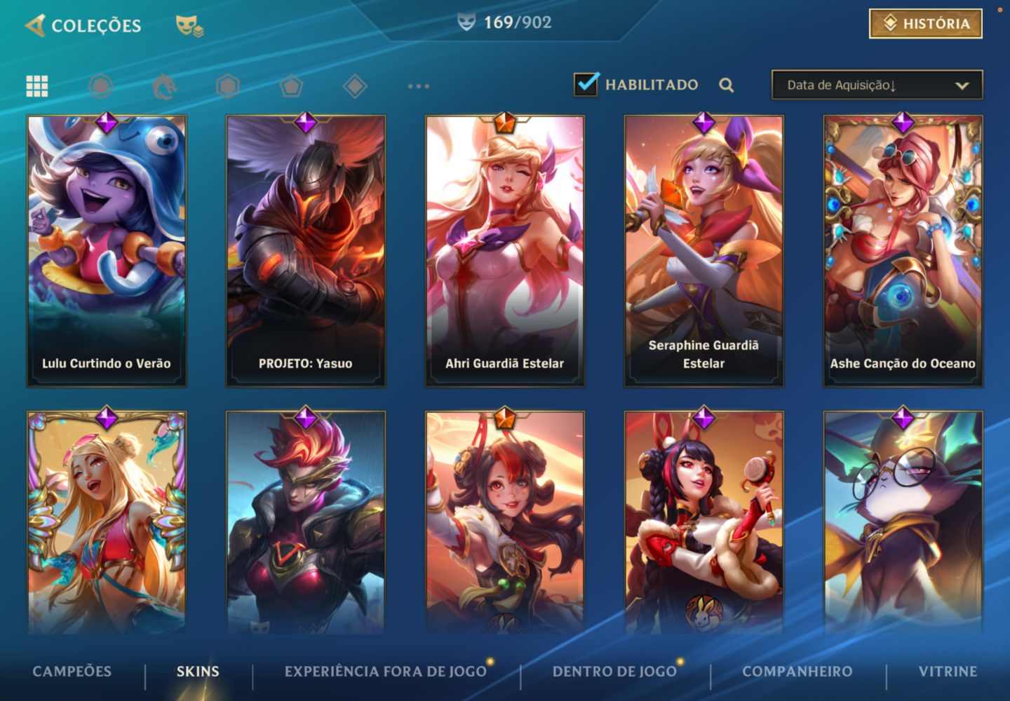 Conta Wild Rift Main sup/mid fadinha com bordas + conta lol Ahri lenda ascendida