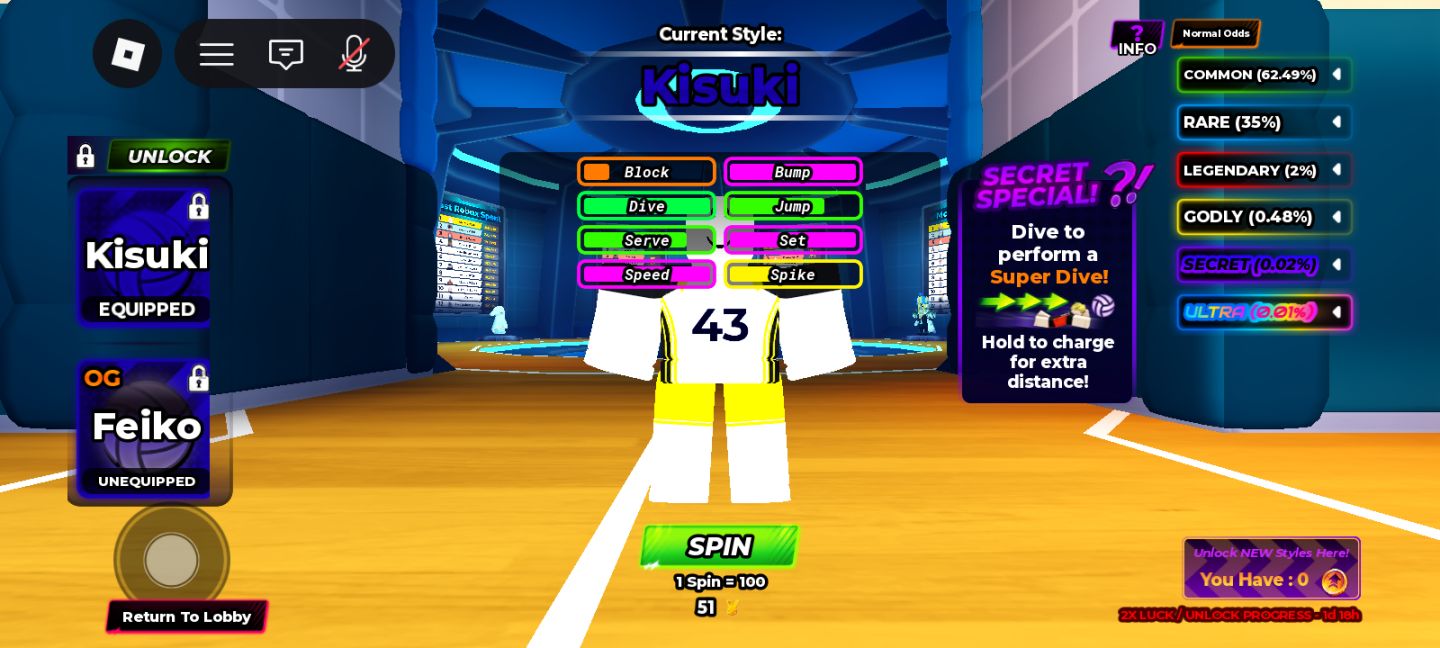 VBL Account | OG Feiko, + Kisuki + Sanju | Lv. 71 + 40 Robux