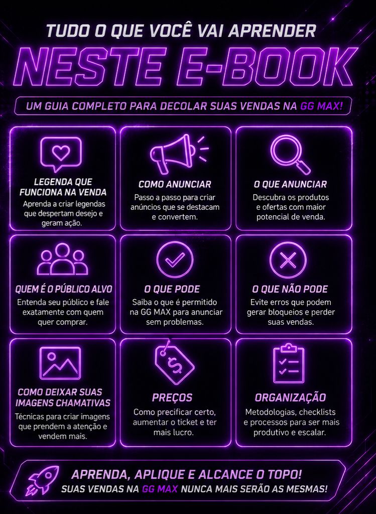GUIA(E-BOOK) PARA OTIMIZAR SUAS VENDAS NA GGMAX