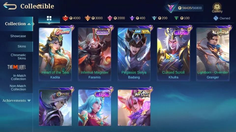 CONTA COM MUITA SKIN BOA - FULL EMBLEMAS