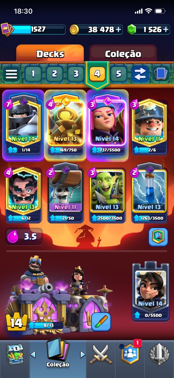 CONTA DE CLASH ROYALE ARENA 23