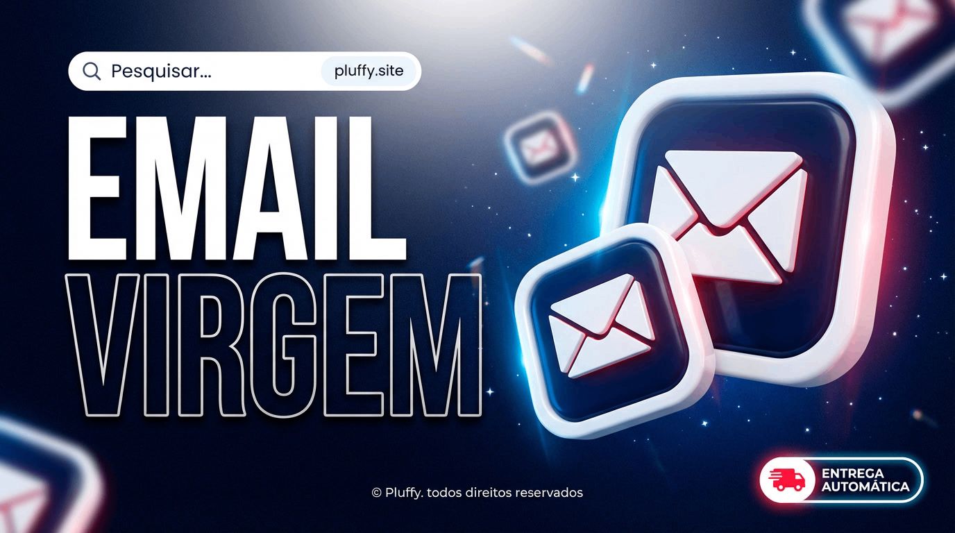 10 E-mail Virgem | Domínio Exclusivo pluffy.site |