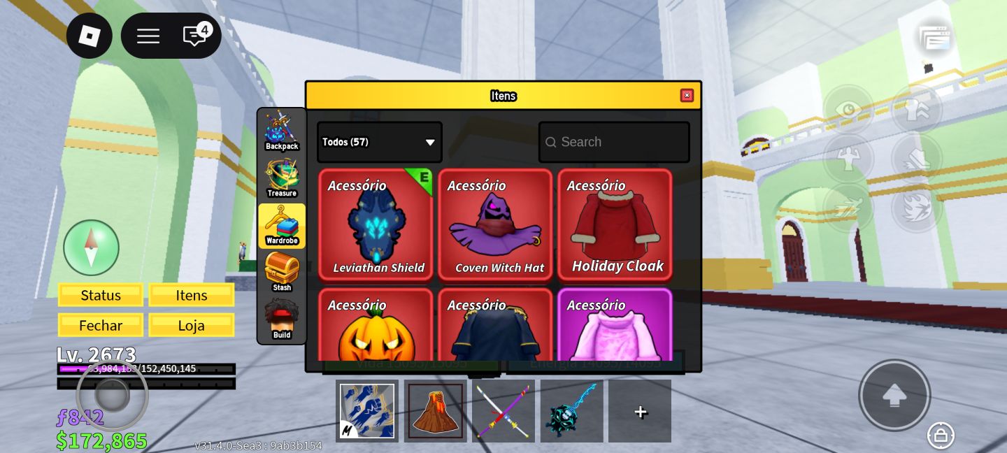 Conta Roblox Top , Skins , Blox Fruits , Grow a Garden 1 e 2 bem focados