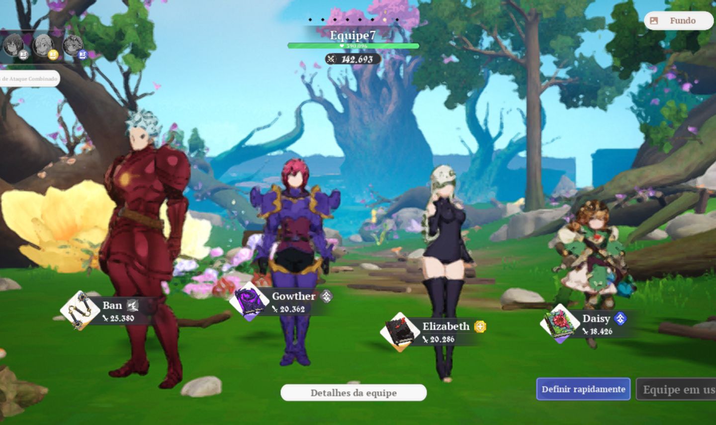 7ds Origin - Conta End game ban p10, merlin p7+