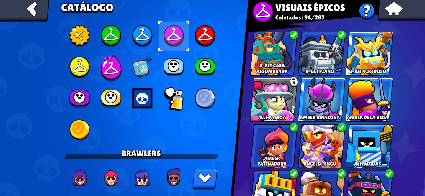 CONTA BRAWL STARS FULL! VÁRIAS HYPERS E MUITAS SKINS!