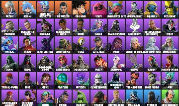 61 Skins | Goku, Beerus, Doom Slayer, Geralt, War Machine | Nv.1340