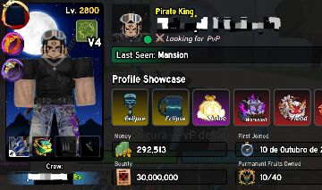 Conta De Bloxfruits PIRATE KING +