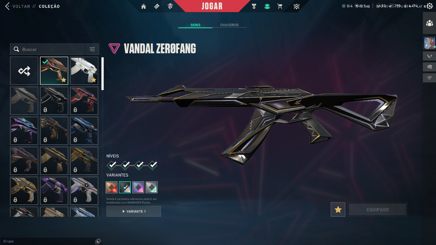 CONTA LOL + VALORANT FULL ACESS LVL 1020 COM 333 SKINS(LoL) E 3 SKINS(Valorant)
