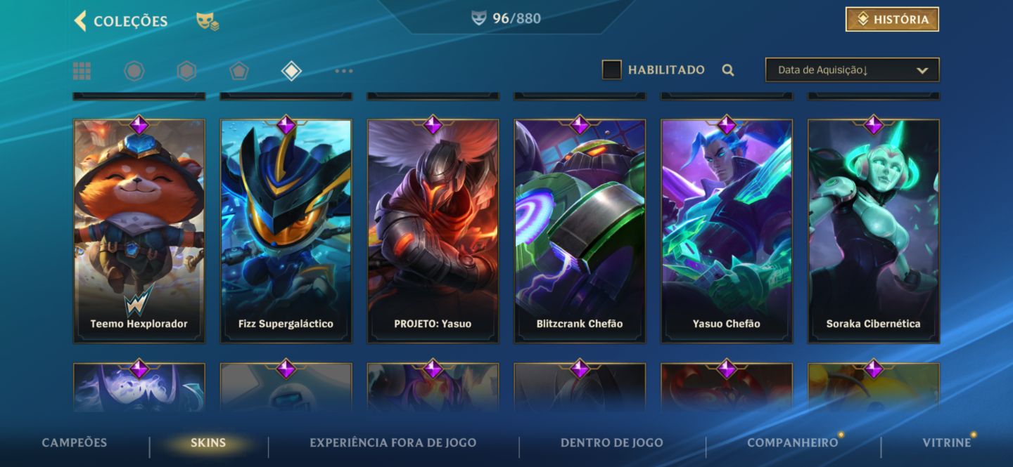 Conta LoL BR | Mestre III | 96+ Skins