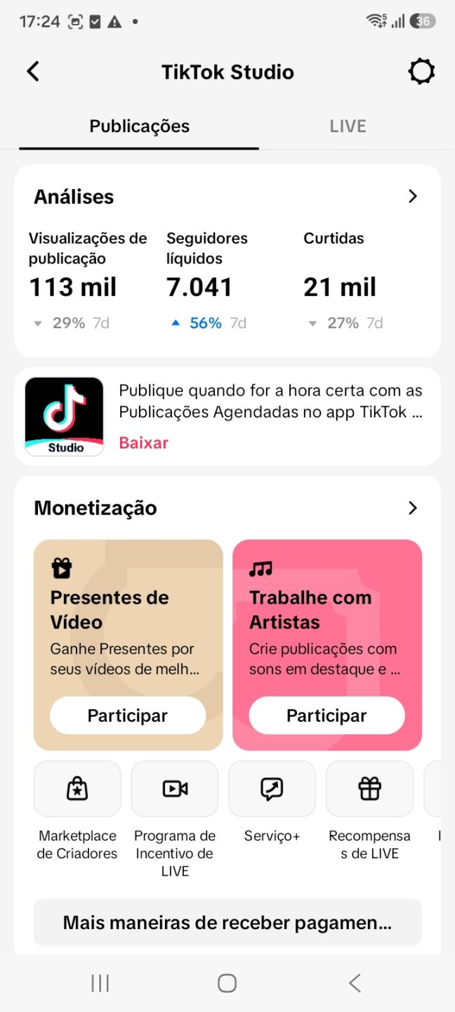 CONTA TIK TOK COM MAIS DE 20K DE SEGUIDORES + SUPORTE NA ENTREGA 24horas