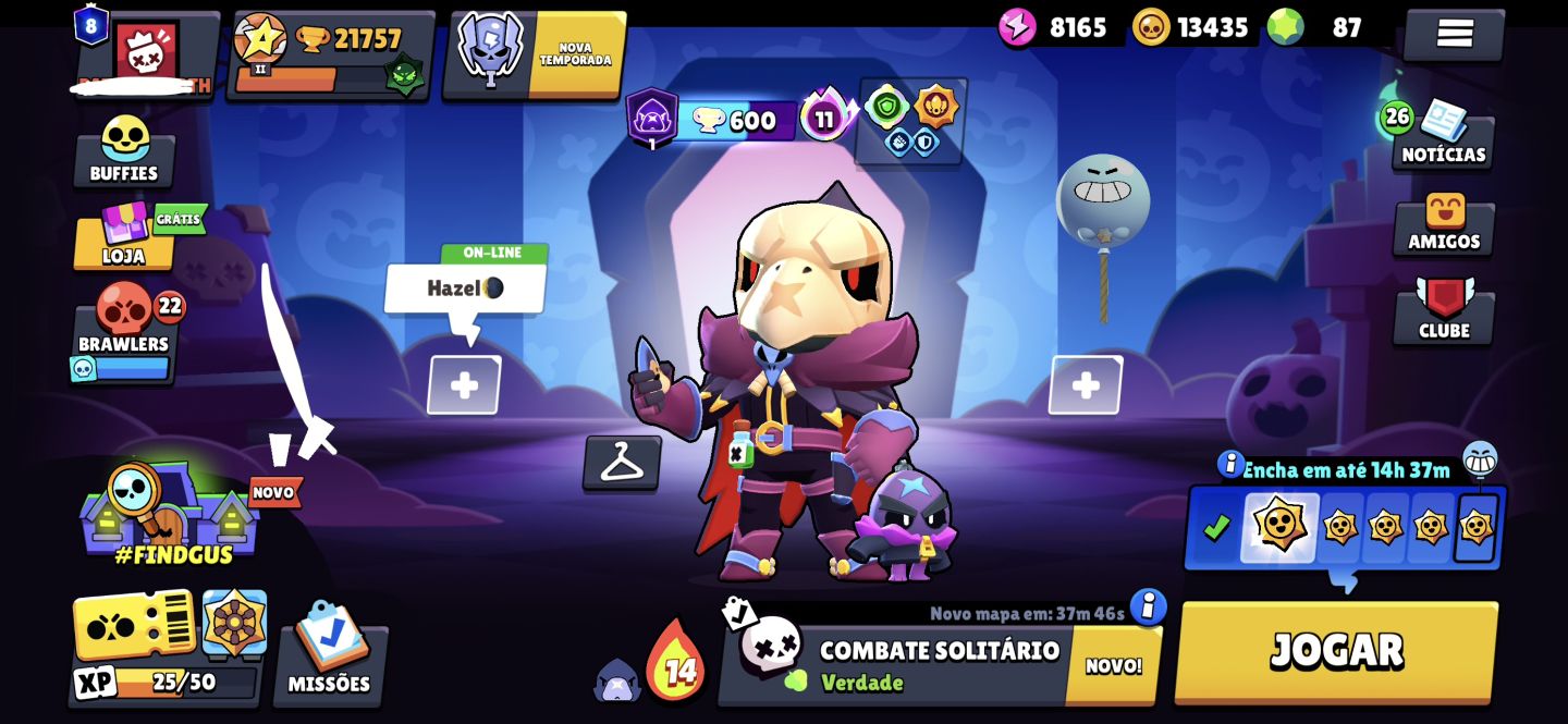 Conta de Clash Royale 6k trofeu + Brawl Stars com 21k de trofeu de 2019