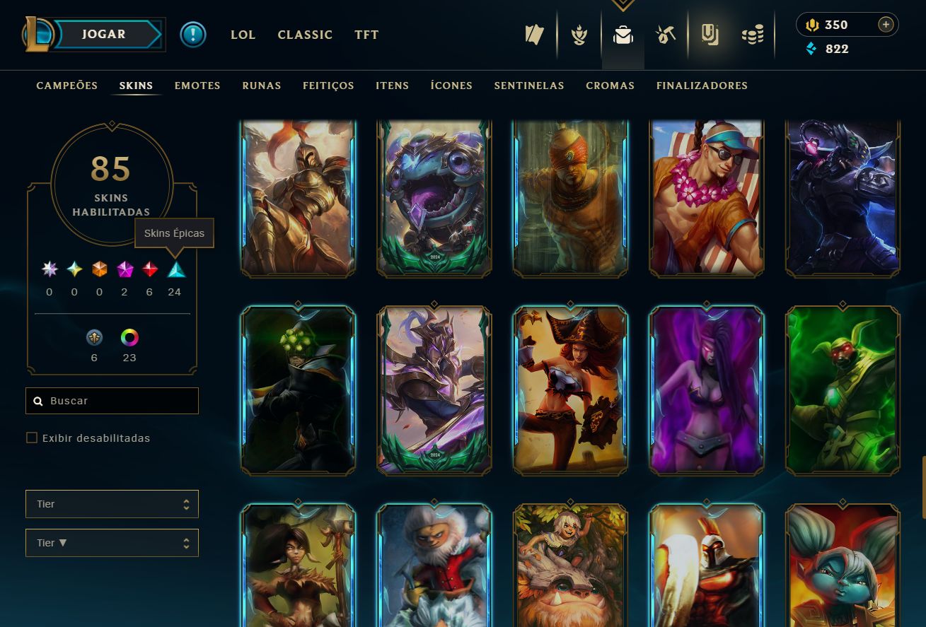[ACESSO IMEDIATO] Ouro I em MD5 85 Skins
