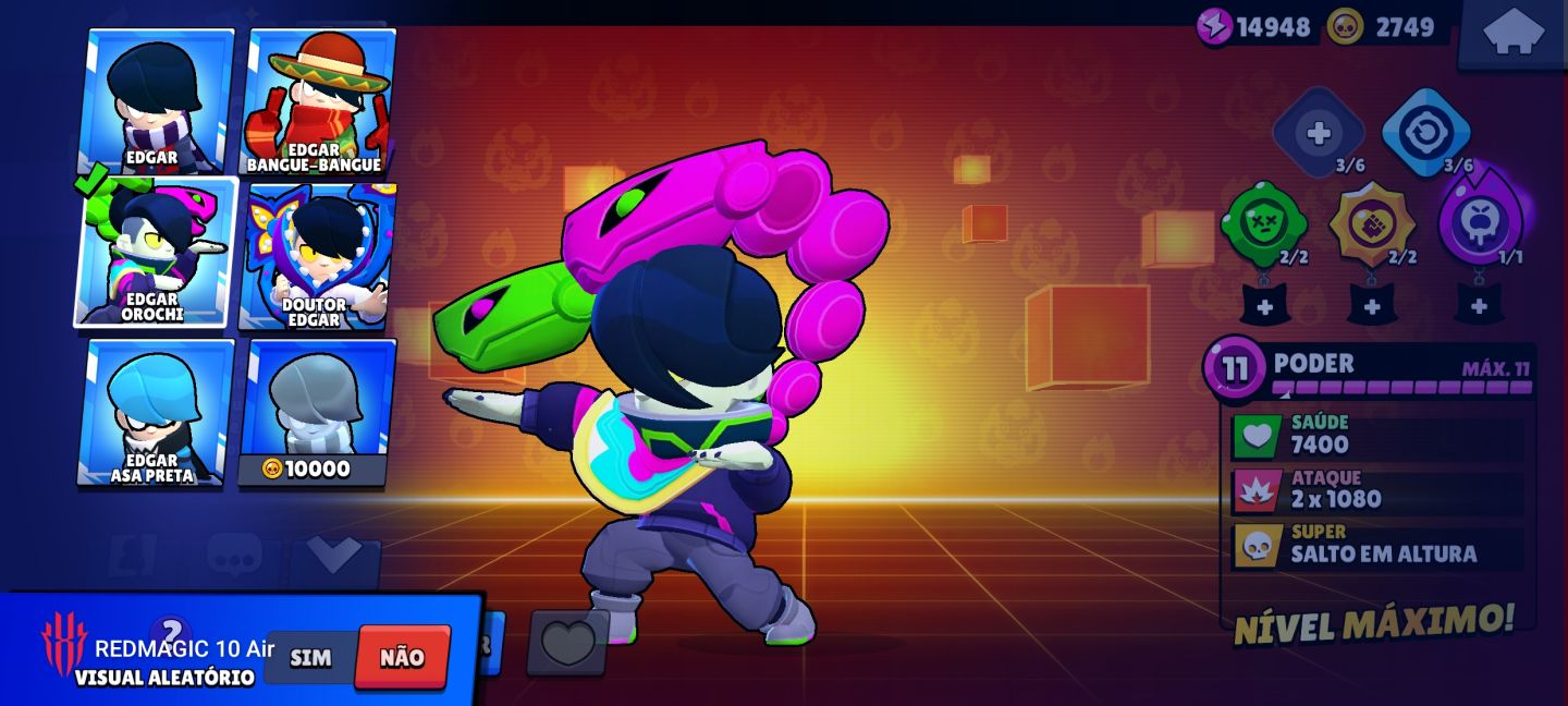 ( para rápido ) Conta brawl stars com 74 brawlers