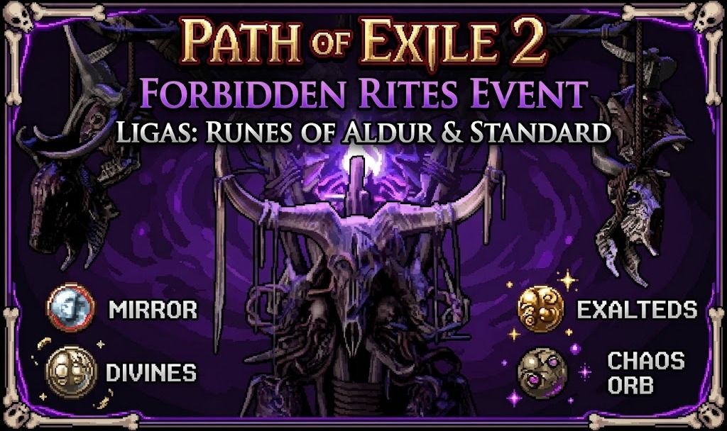 Path Of Exile 2 - Poe 2 - Forbidden Rites Event - Liga Runes Of Aldur e Standard