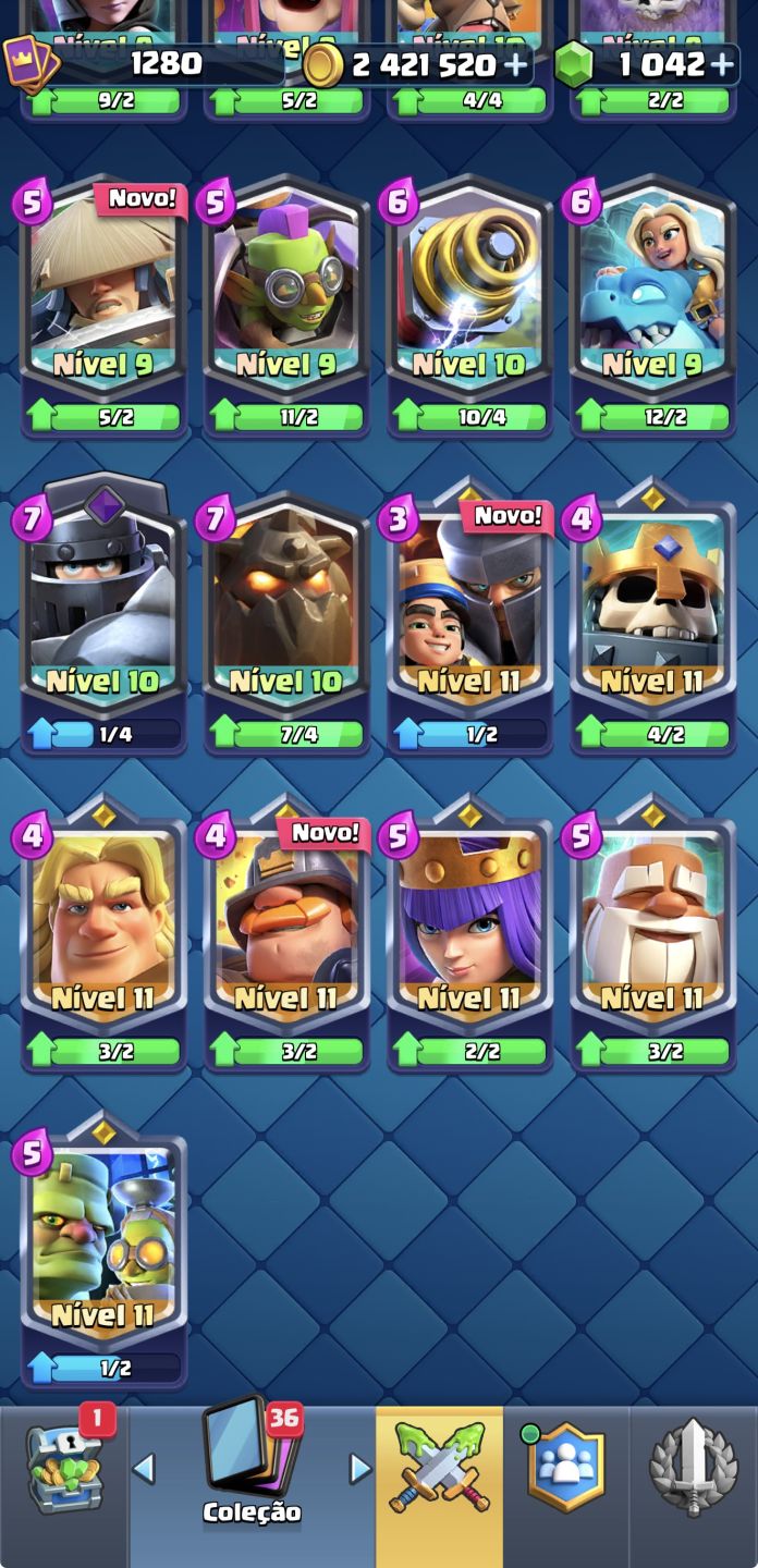 Conta Clash Royale 10k troféus
