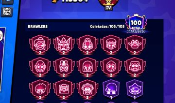 CONTA BRAWL STARS 113K | 500+ Skins | Todas as Hipercargas | Mestre! Rei Frank