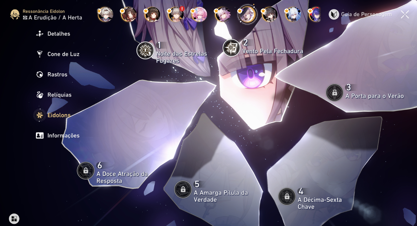 Conta honkai star rail 32 5* endgame + herta e2