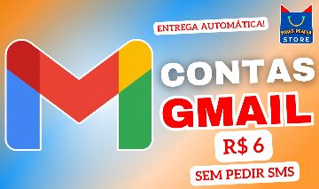 CONTAS GMAIL NOVAS (NÃO PEDE SMS)
