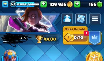 Conta Clash Royale gemada