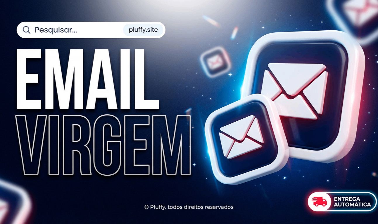 10 E-mail Virgem | Domínio Exclusivo pluffy.site |