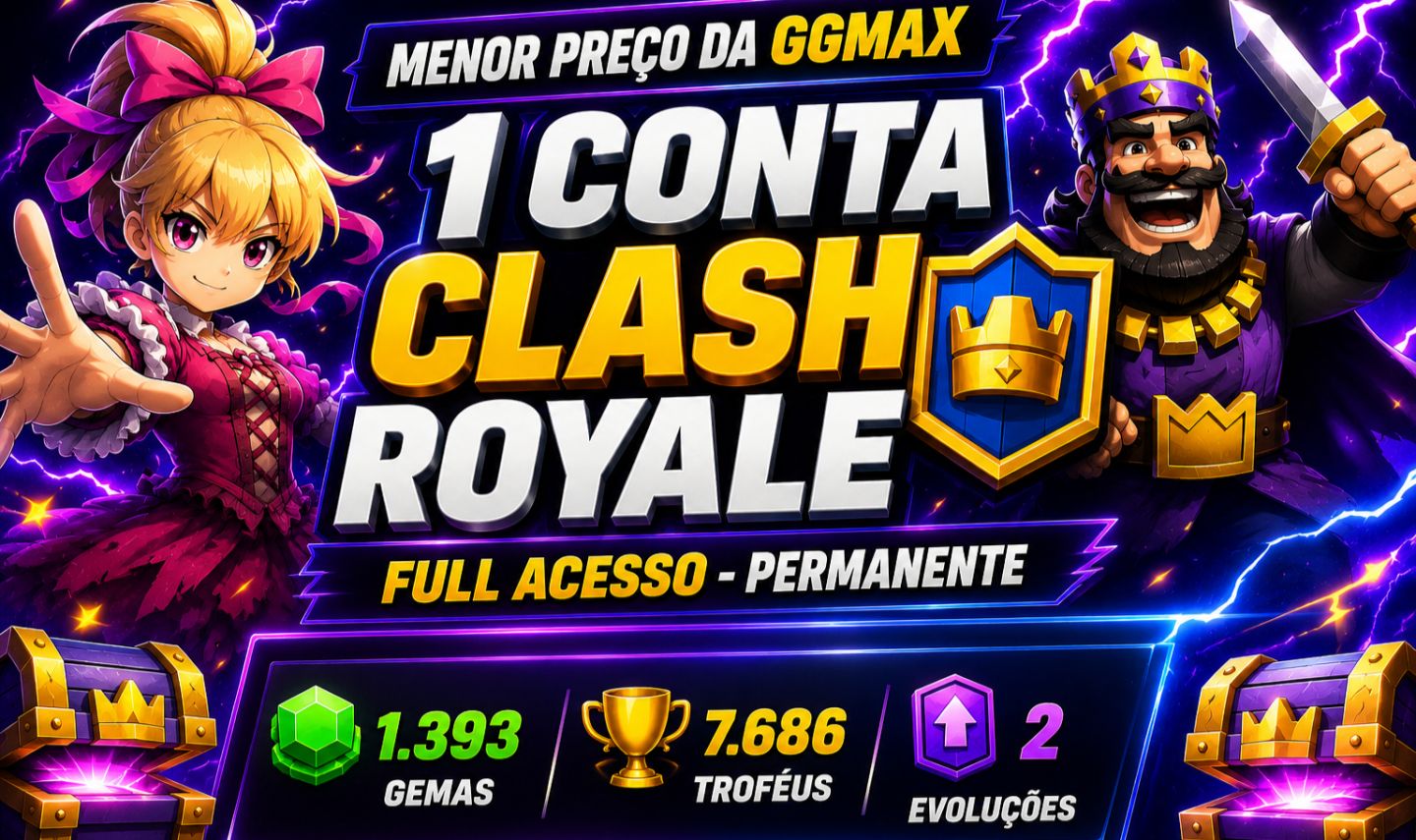 CONTA CLASH ROYALE | FULL ACESSO | 7.686 TROFÉUS | 2 EVOLUÇÕES
