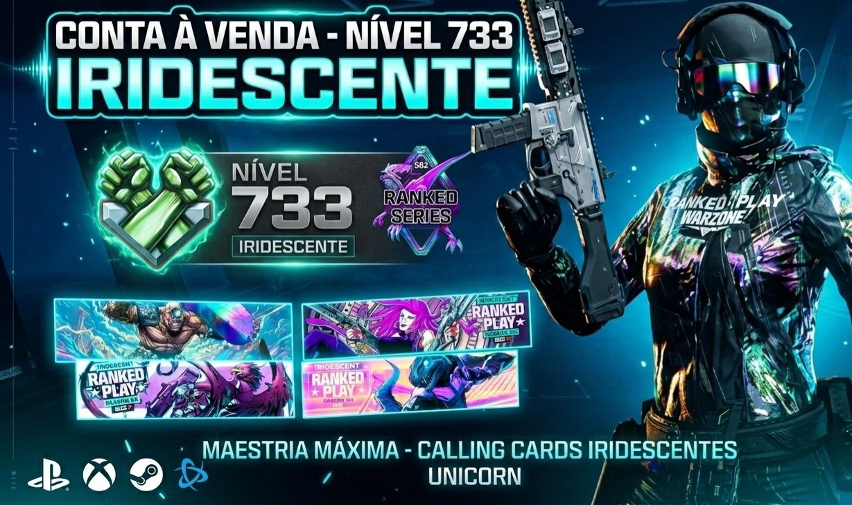 CONTA ENDGAME CALL OF DUTY: WARZONE / BO7 RANKED IRIDESCENTE
