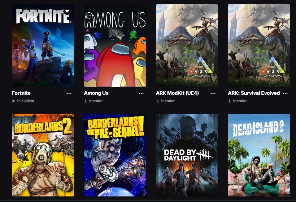 Conta epic games com fortnite skins muito rara e Ea fc 27