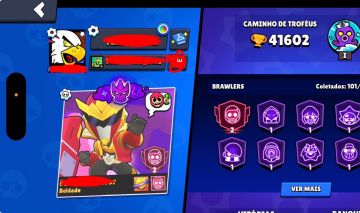 CONTA DE BRAWL STARS 41K DE TROFEUS | 101 BRAWLERS varias skins