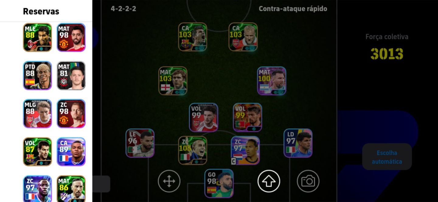 Conta eFootball 2027 | 3000+ Força + Cartas Raras e Blitz Antigos | Promoção