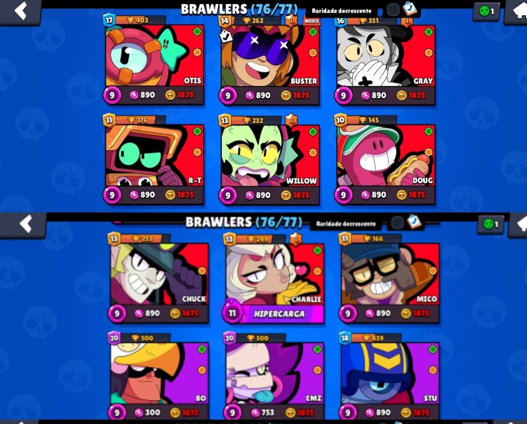 ⚡CONTA DE BRAWL STARS DE 2018 COM SHELLY STELLAR E 5 ANOS DE CRIAÇÃO ⚡